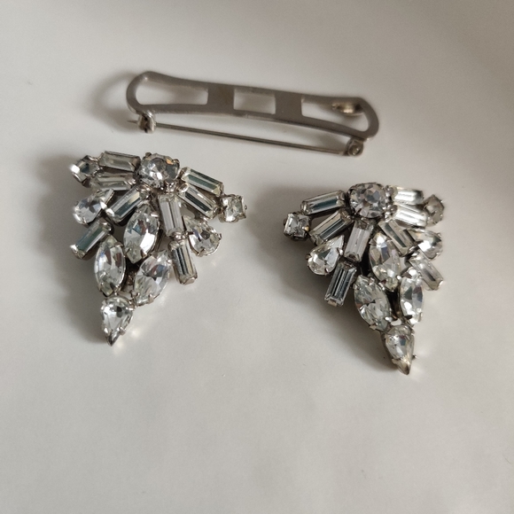 VTG Keyes Dress/Shoe Clips Duette Separable Brooch - Picture 1 of 12
